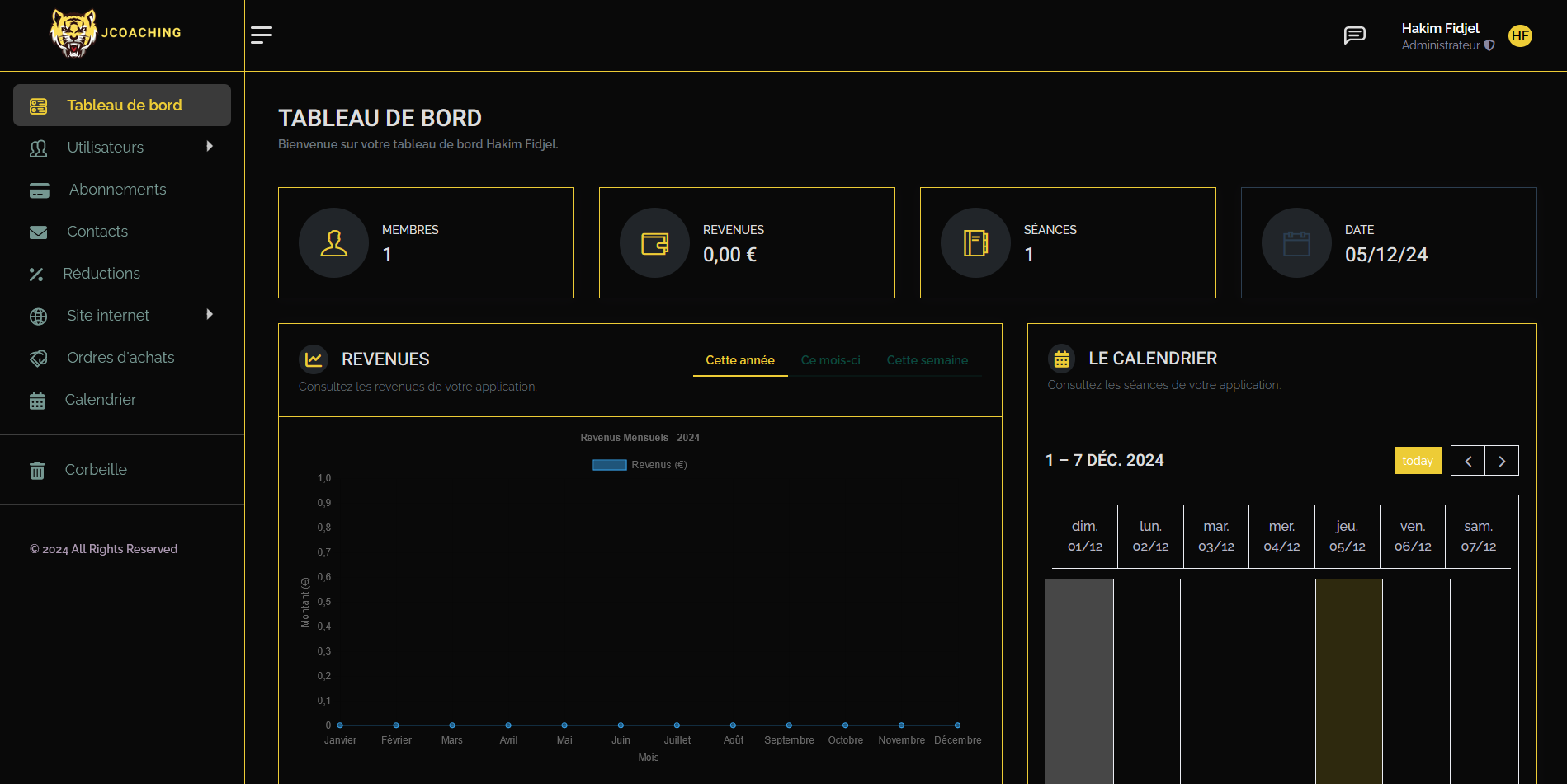 Admin Dashboard