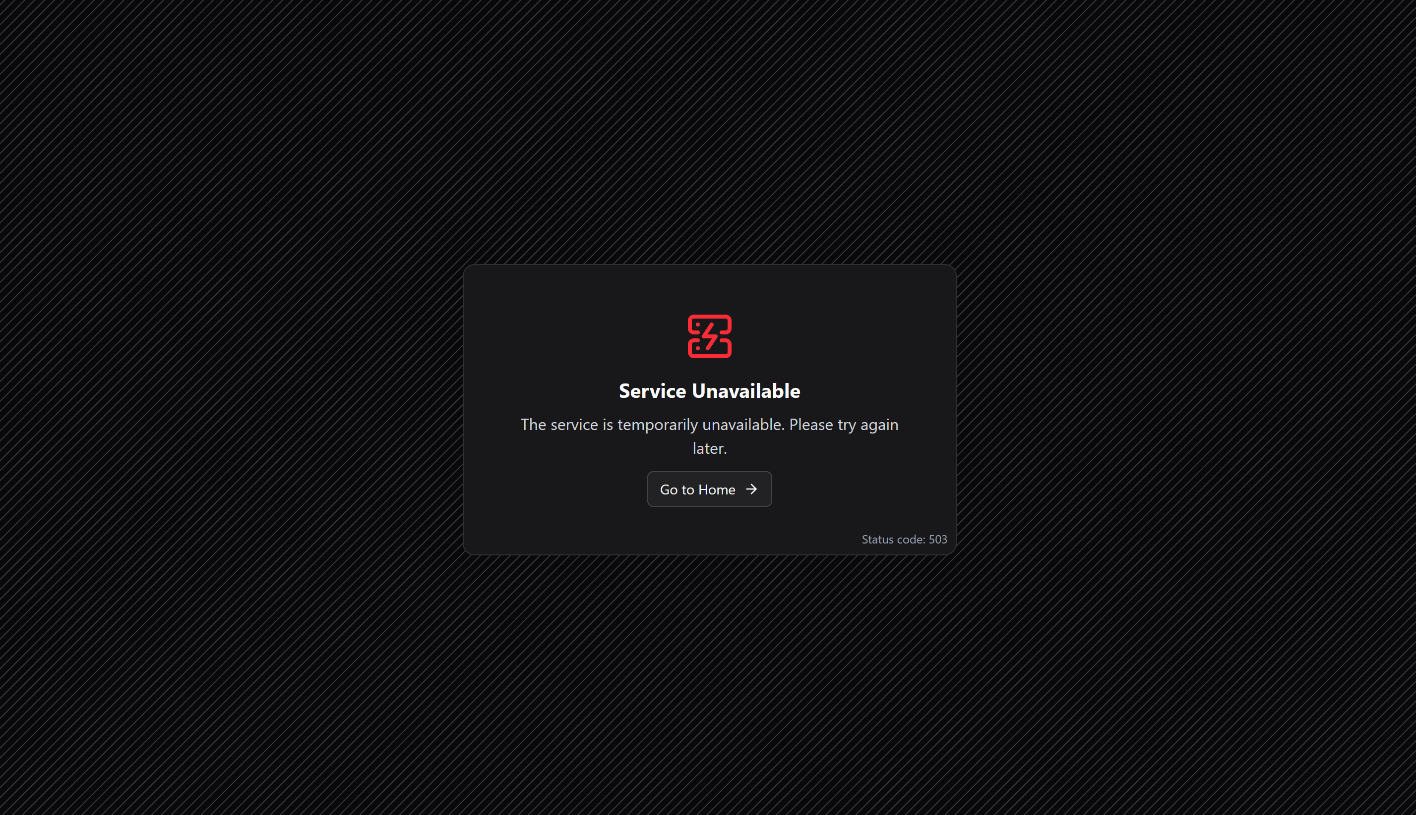 Error handling (503)