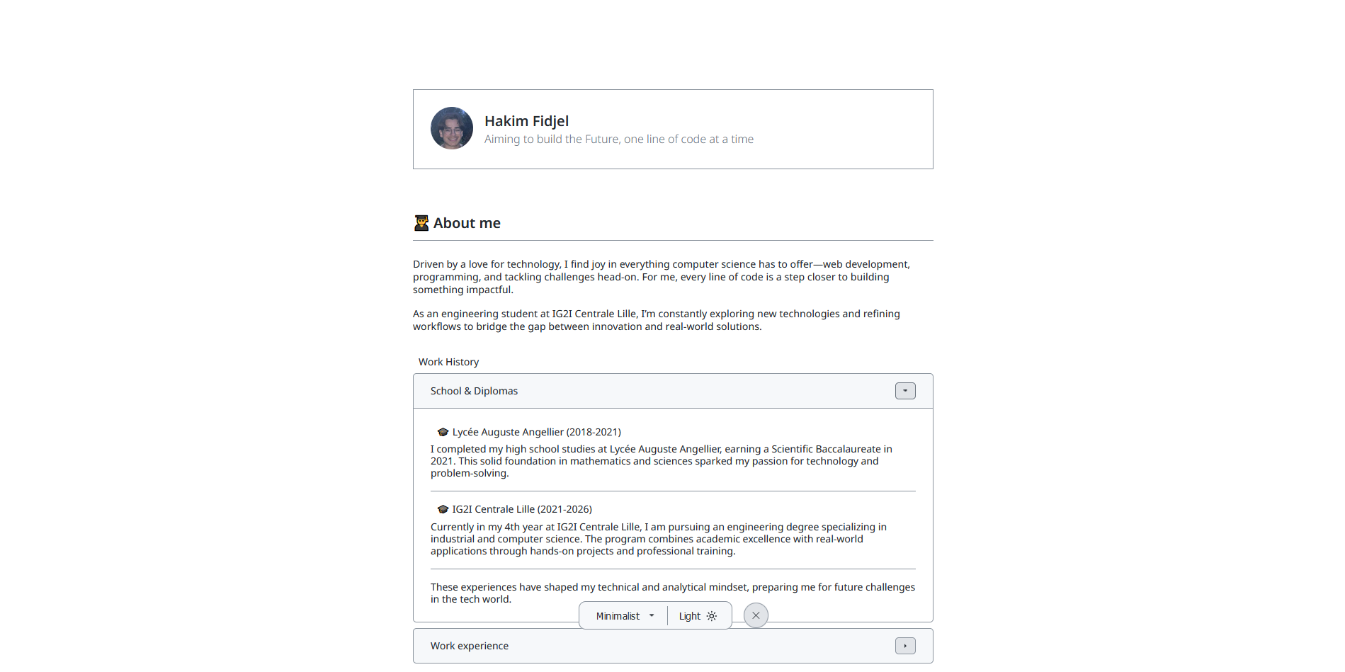 Light theme