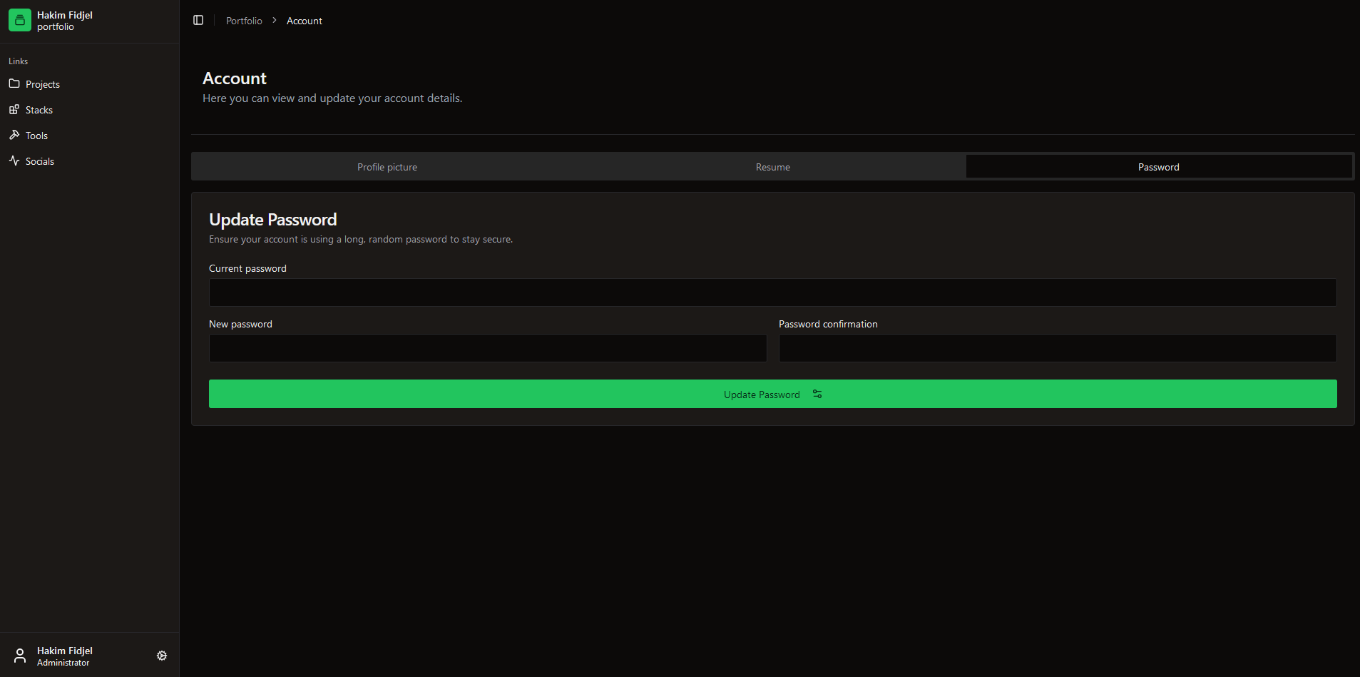 Account Settings
